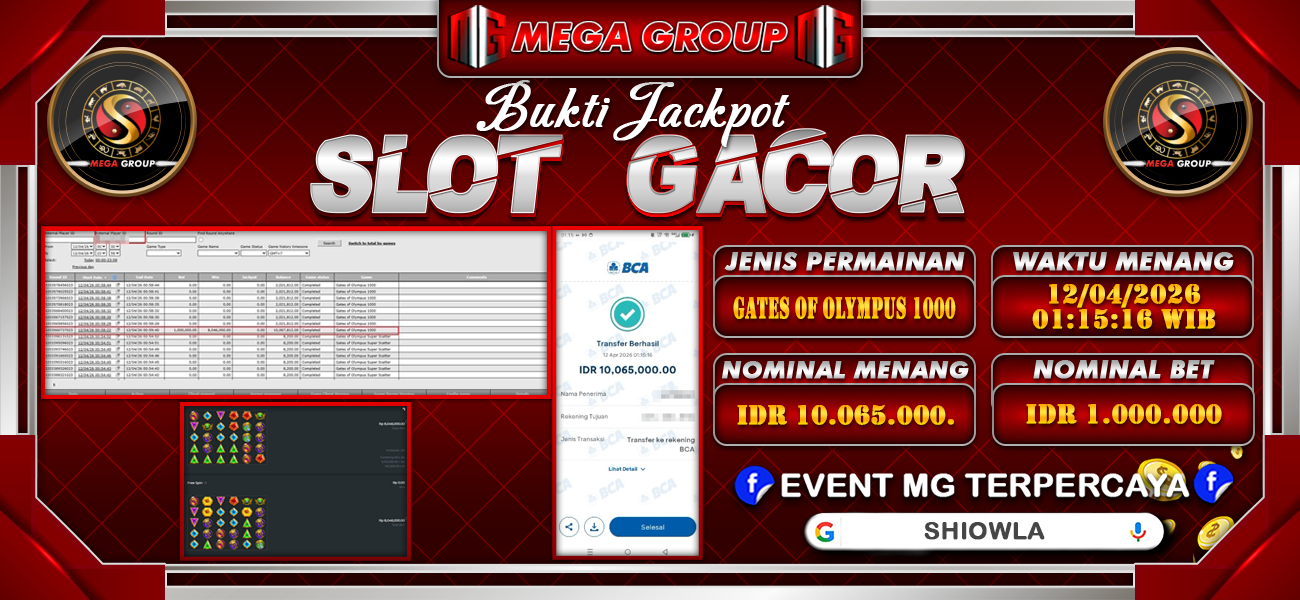 Bukti JP situs Shiowla hari Minggu, 12 April 2026